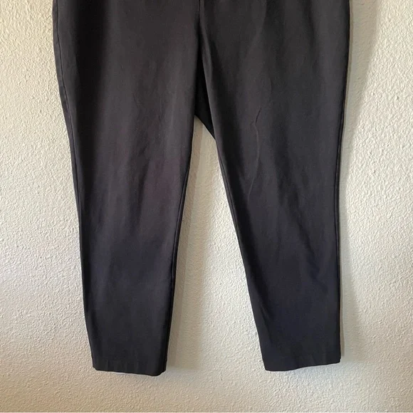 Chico’s Zenergy Pull On Leggings Womens 3 16/18 Black Cropped Casual So Slimming - Picture 5 of 13